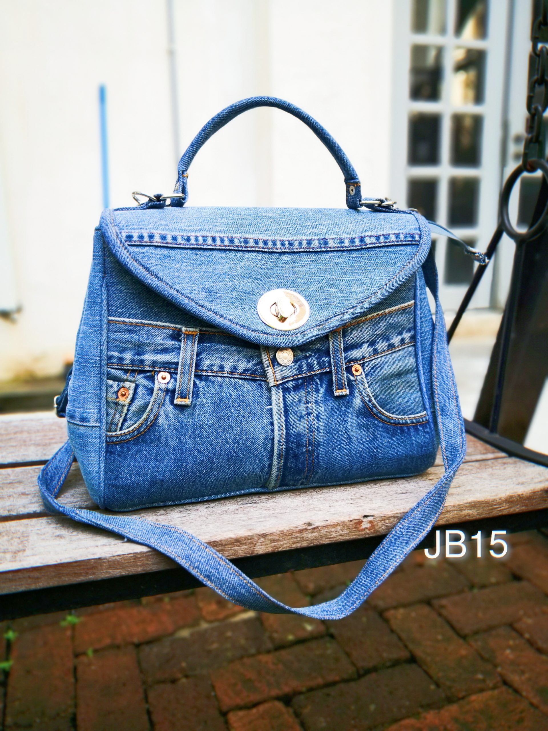Farcauo Denim Purse For Women Jean Purses Black Women's Denim Tote Bag Jean Shoulder Bag Large Crossbody Bags